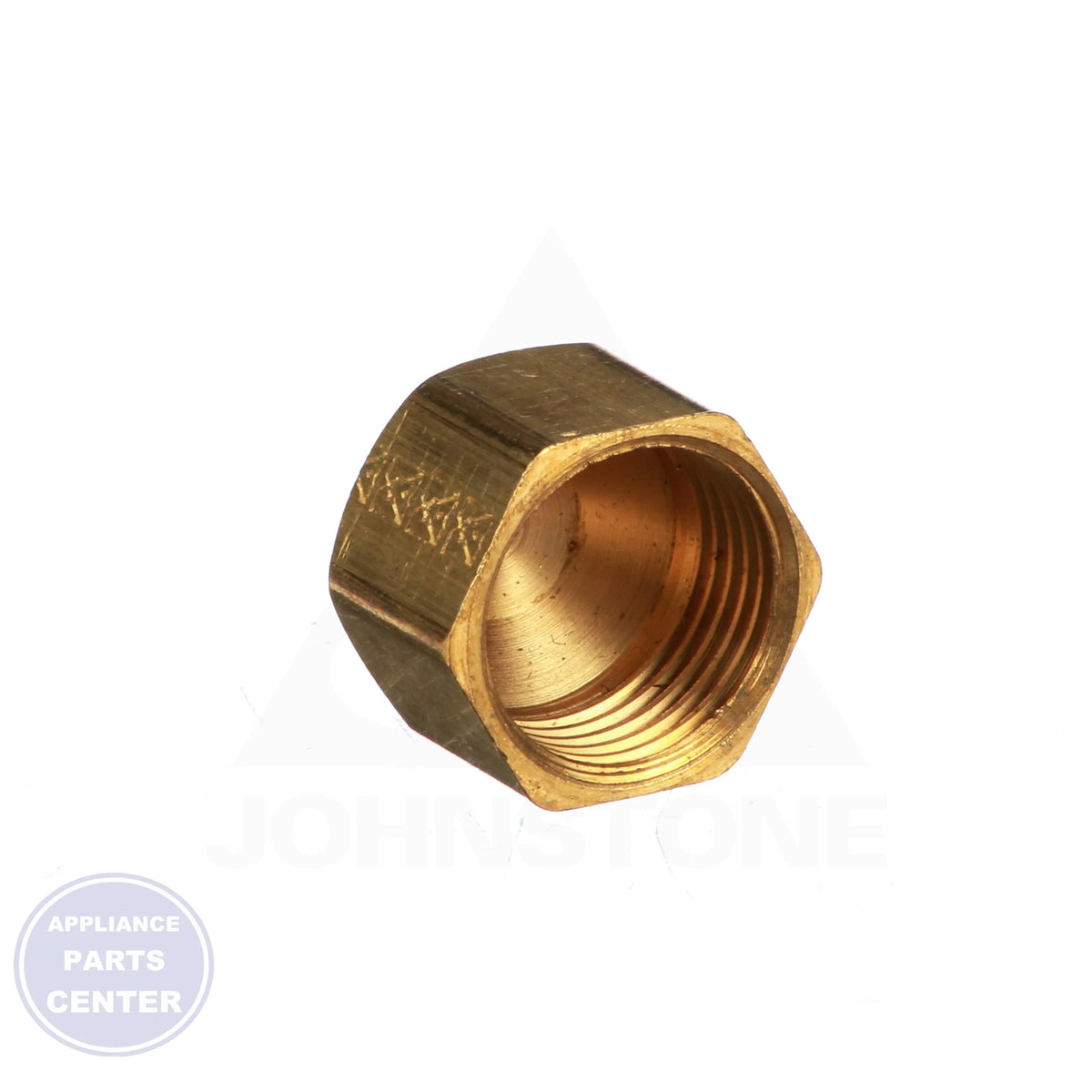 Heavy Flare Fitting Cap N5-8 - Detailed view of multi-material compatibility