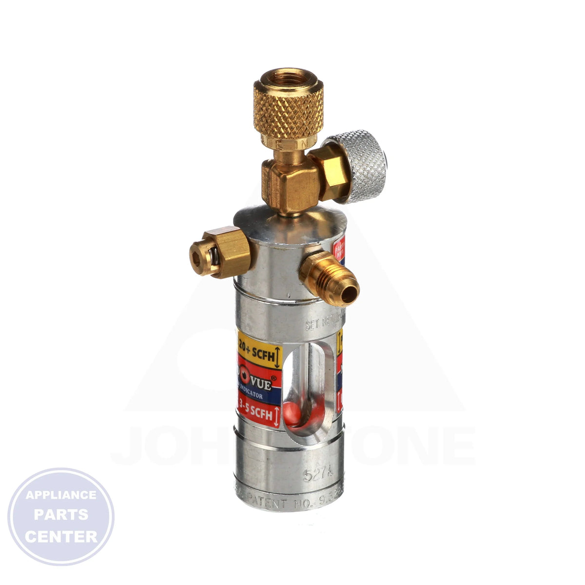 NitroVue™ Flow Indicator NV1 - Side view with 1/4" connections