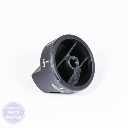 PA010034 TOP BURNER KNOB BLACK - Detailed view of durable material