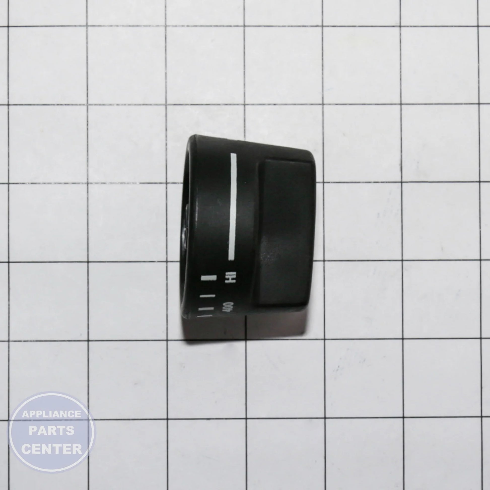 PB010103 GRIDDLE KNOB BLACK - Detailed view of temperature control details