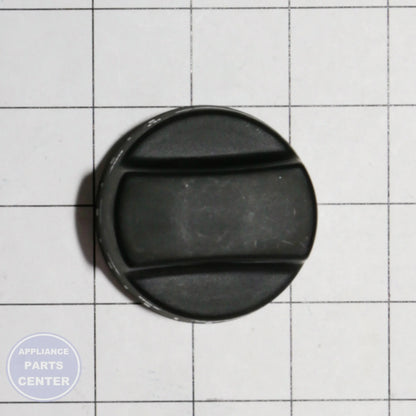 PB010103 GRIDDLE KNOB BLACK - Side view with precise measurements