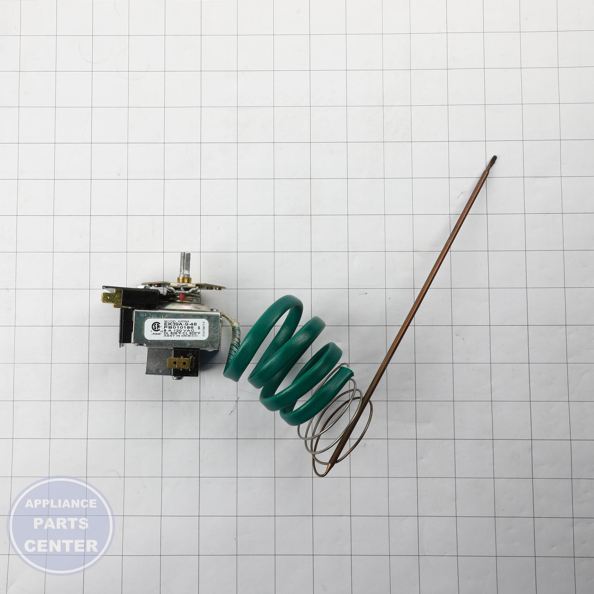 VIK PB010186 THERMOSTAT SELF-CLEAN - Installation in specific VIK model showing key mounting points