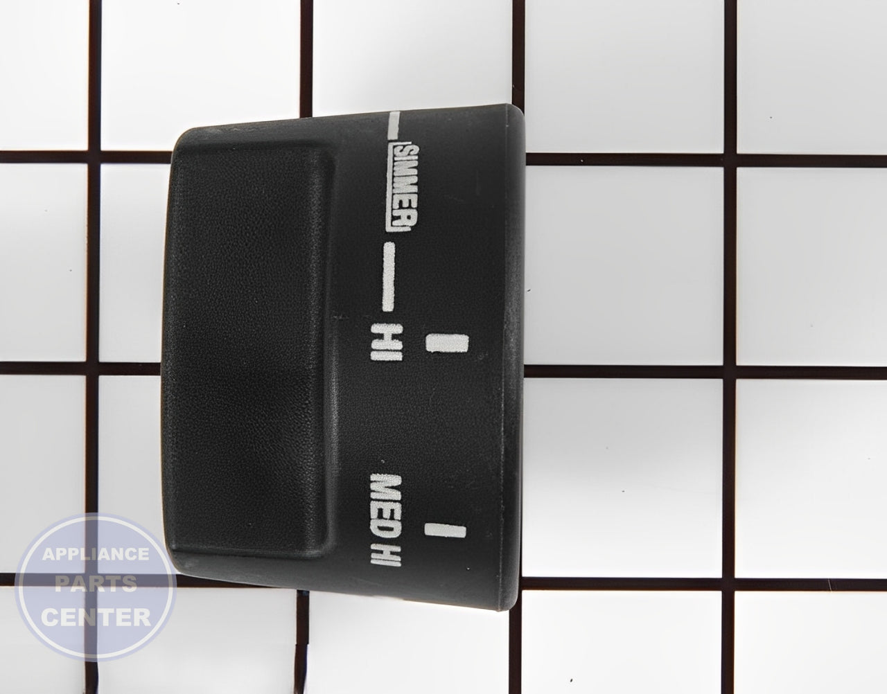 PB010206 TOP BURNER KNOB BLACK - Detailed view of high-quality material