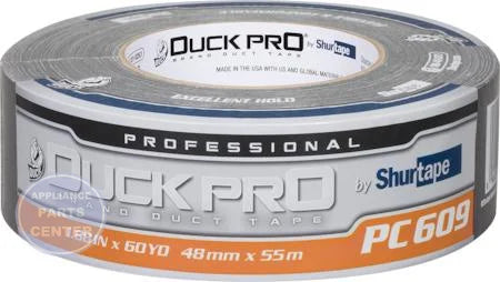 G80-328 Cloth Duct Tape PC-609 - Main view showing silver color for appliance models