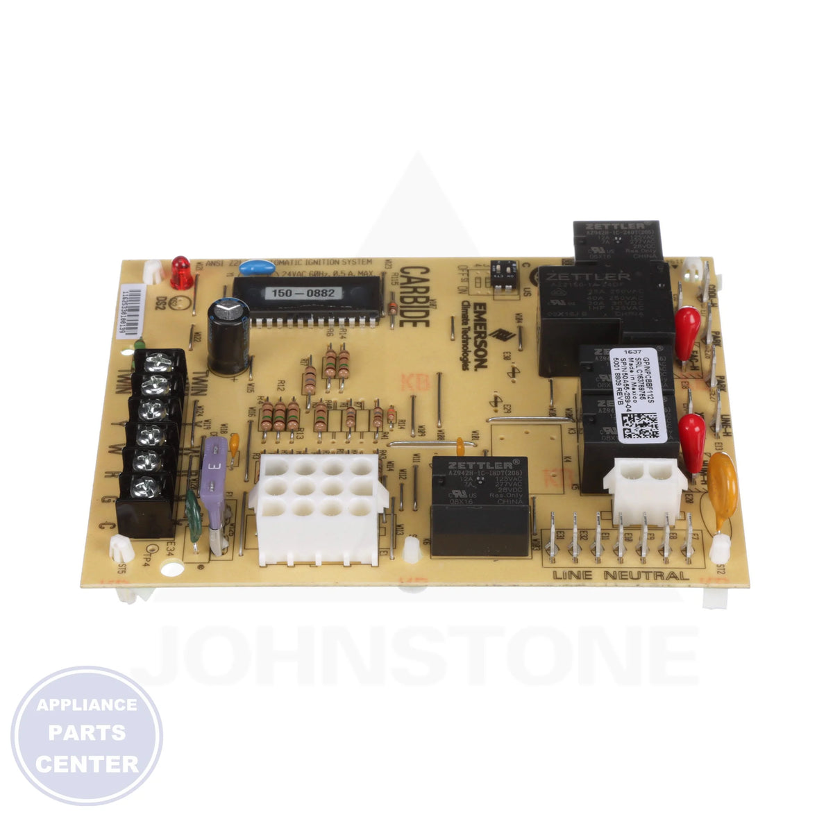 Control Board PCBBF112S - Side view with dimensions 6.5 x 4.5 inches