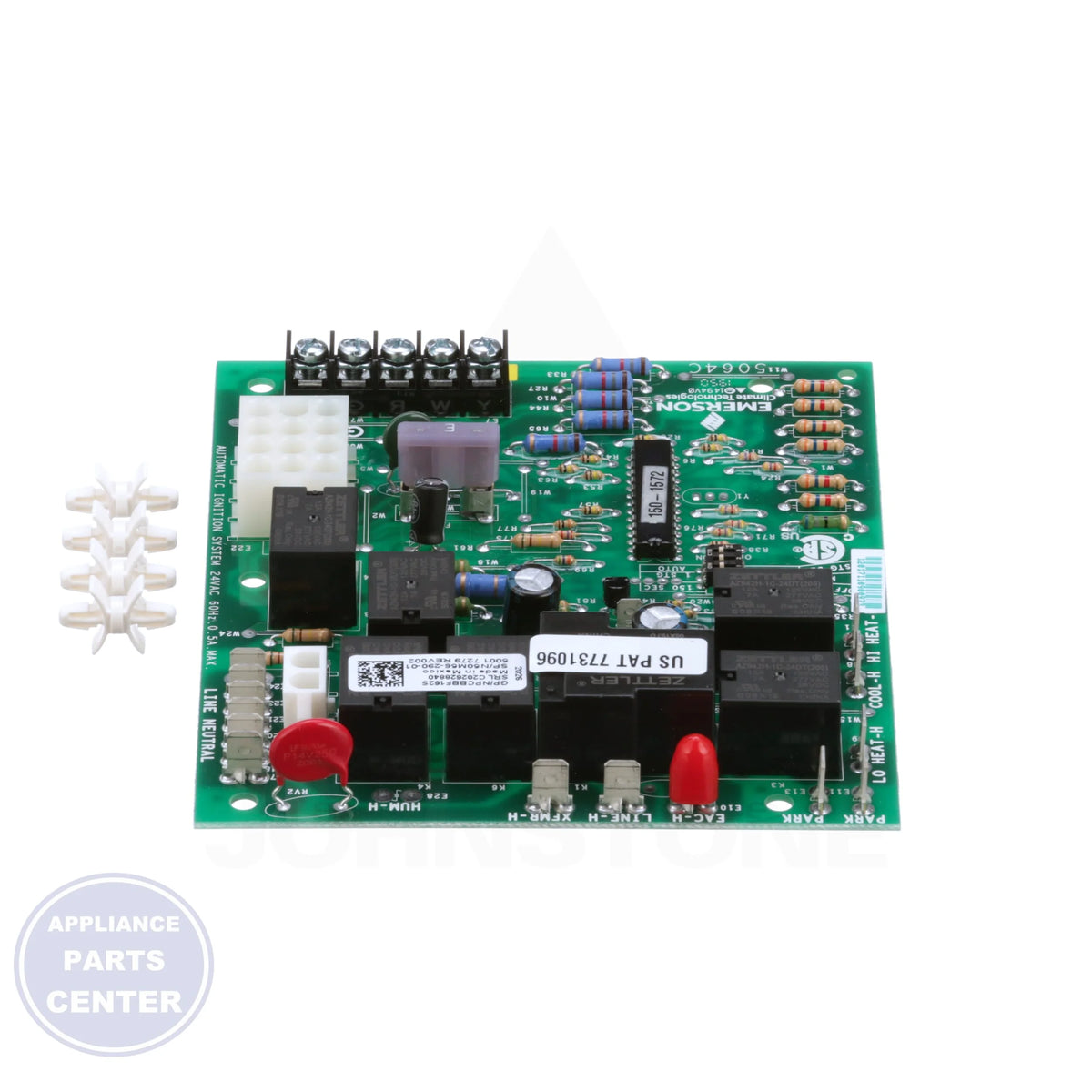 Control Board PCBBF162S - Side view with standard measurements