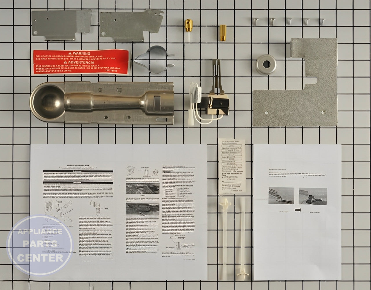 FRIGIDAIRE CONVERSION KIT PCK3100 - Main view showing Gas Burner & Control Valve for WCI Washer/Dryer Combo