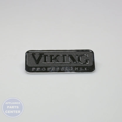 VIK PE010016 LOGO BADGE-BLACK AND CHROME - Main view showing sleek chrome and black finish for VIK models