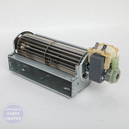PE050250 PREMIUM BLOWER - Side view with airflow specs and compatibility details