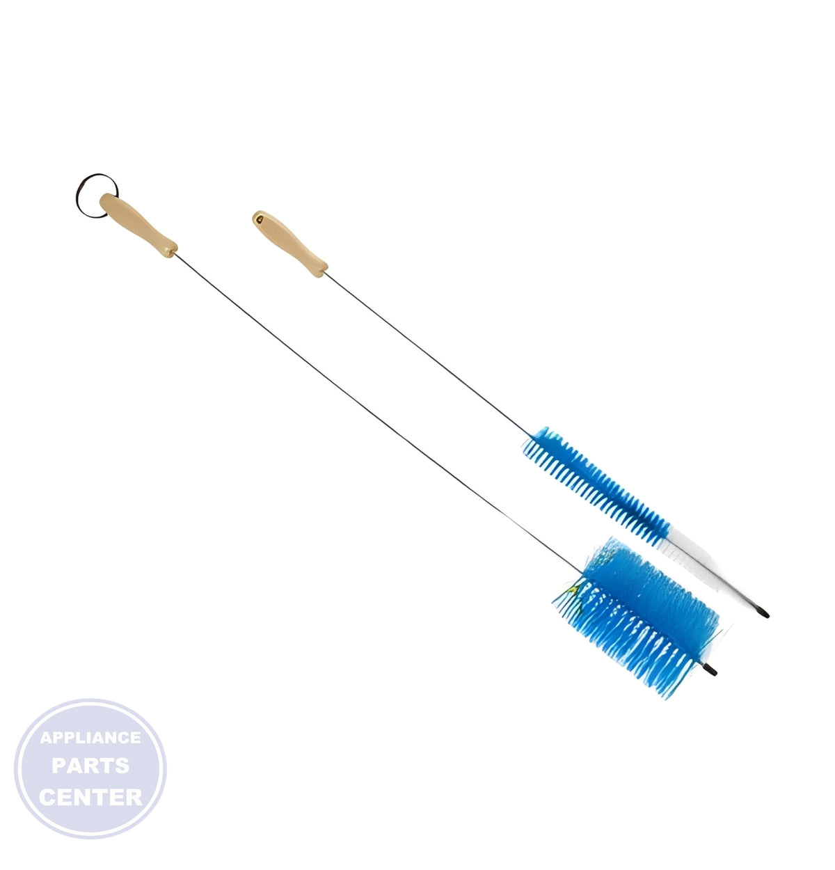 GE COMBO BRUSH SET 2 PACK PM14X10056 - Side view with precise measurements