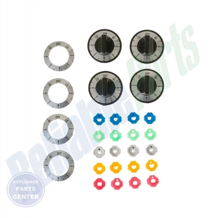 GEH BRNR KNOBS 4 - Main view showing precise heat control for specific models