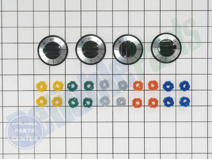 GEH BRNR KNOBS 4 - Installation in specific model showing key mounting points