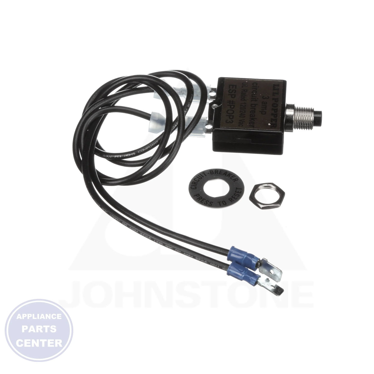 Li'L Popper 3A Control Circuit Tester POP3 - Detailed view of resettable feature