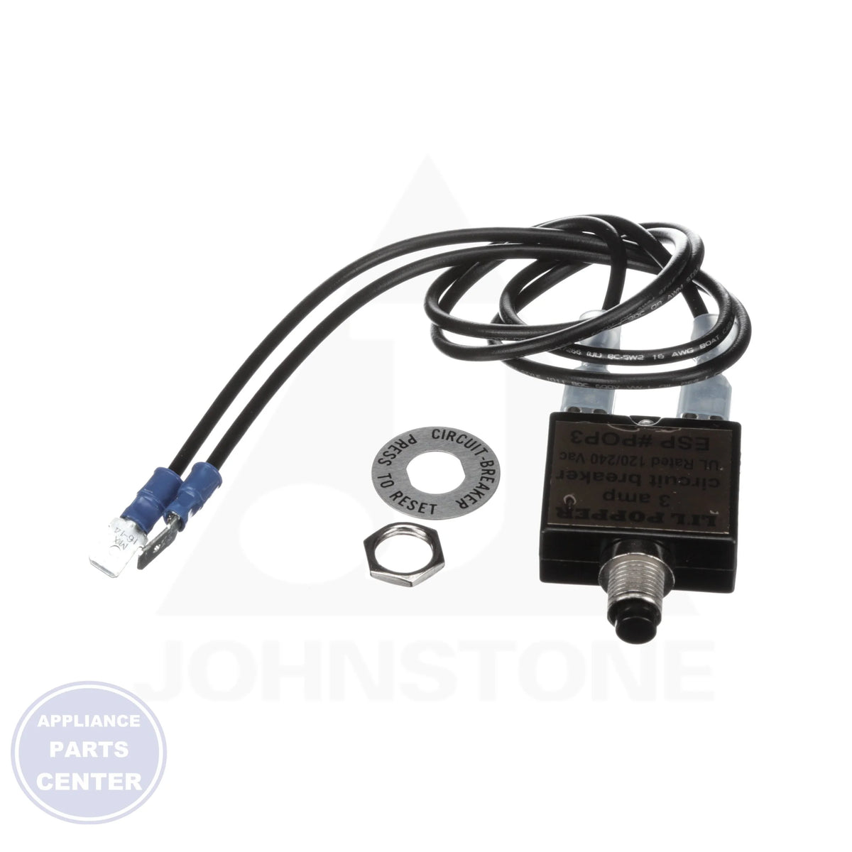 Li'L Popper 3A Control Circuit Tester POP3 - Side view with 3A load testing specs