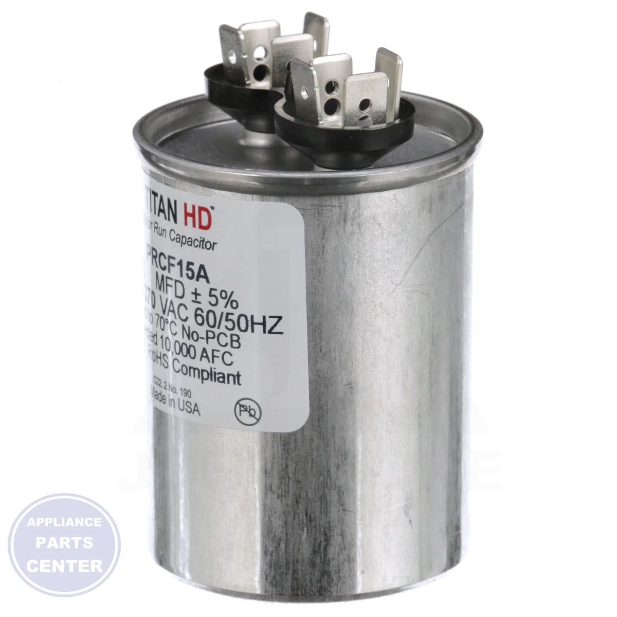 Titan HD™ Motor Run Capacitor Round PRCF15A - Detailed view of metalized polypropylene film technology