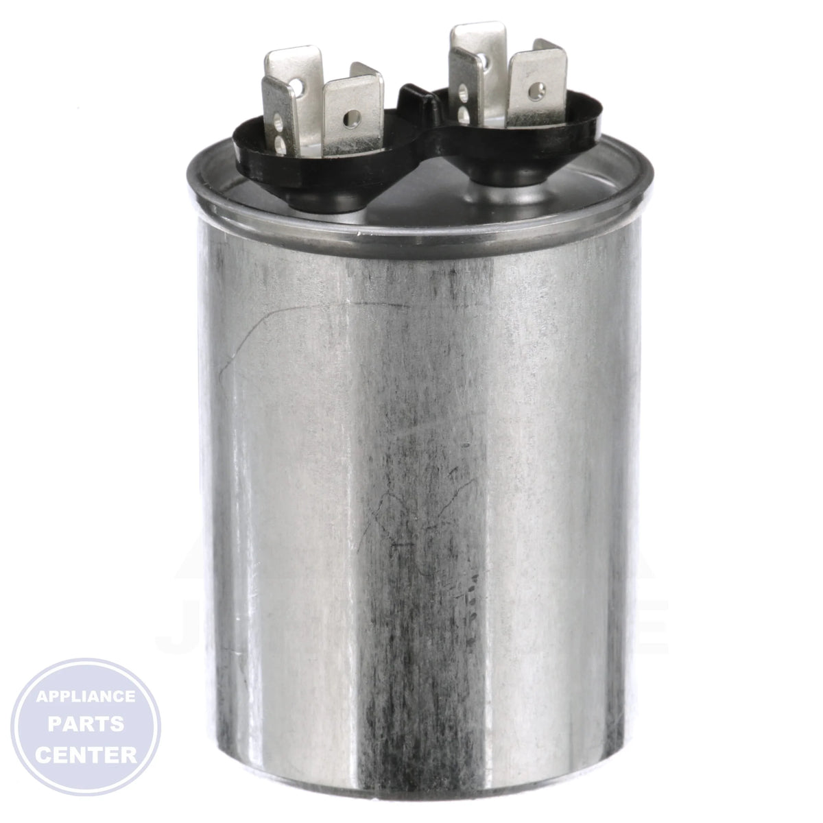 Titan HD™ Motor Run Capacitor Round PRCF15A - Side view with 1.75" diameter and 3.25" height specs