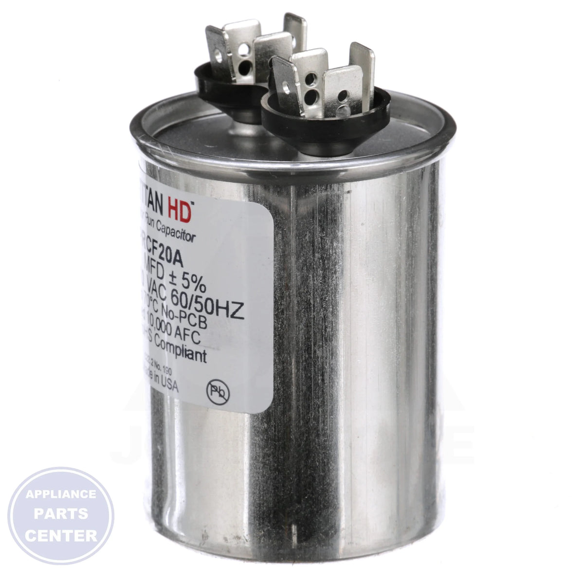 Titan HD™ PRCF20A Motor Run Capacitor - Detailed view of metalized polypropylene film technology