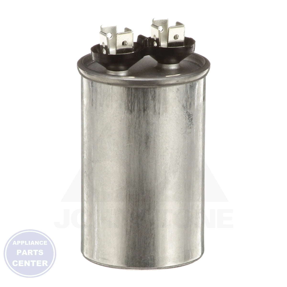 Motor Run Capacitor Round PRCF25A - Side view with 1.75" diameter and 4.25" height