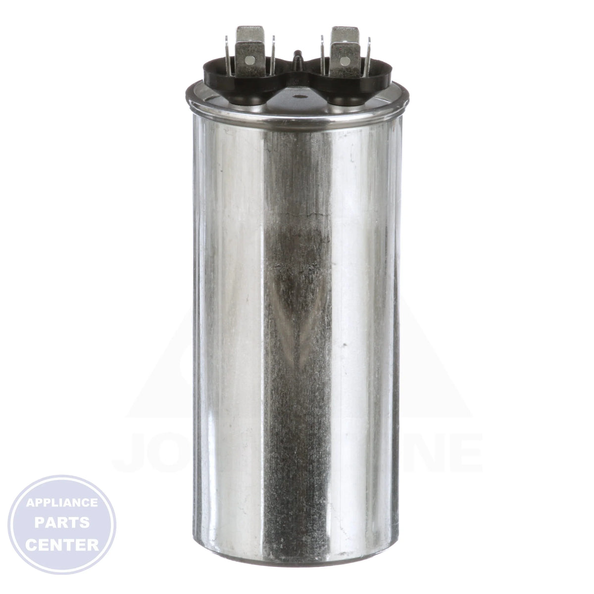 Motor Run Capacitor Round PRCF40A - Side view with 2.00" diameter and 4.25" height