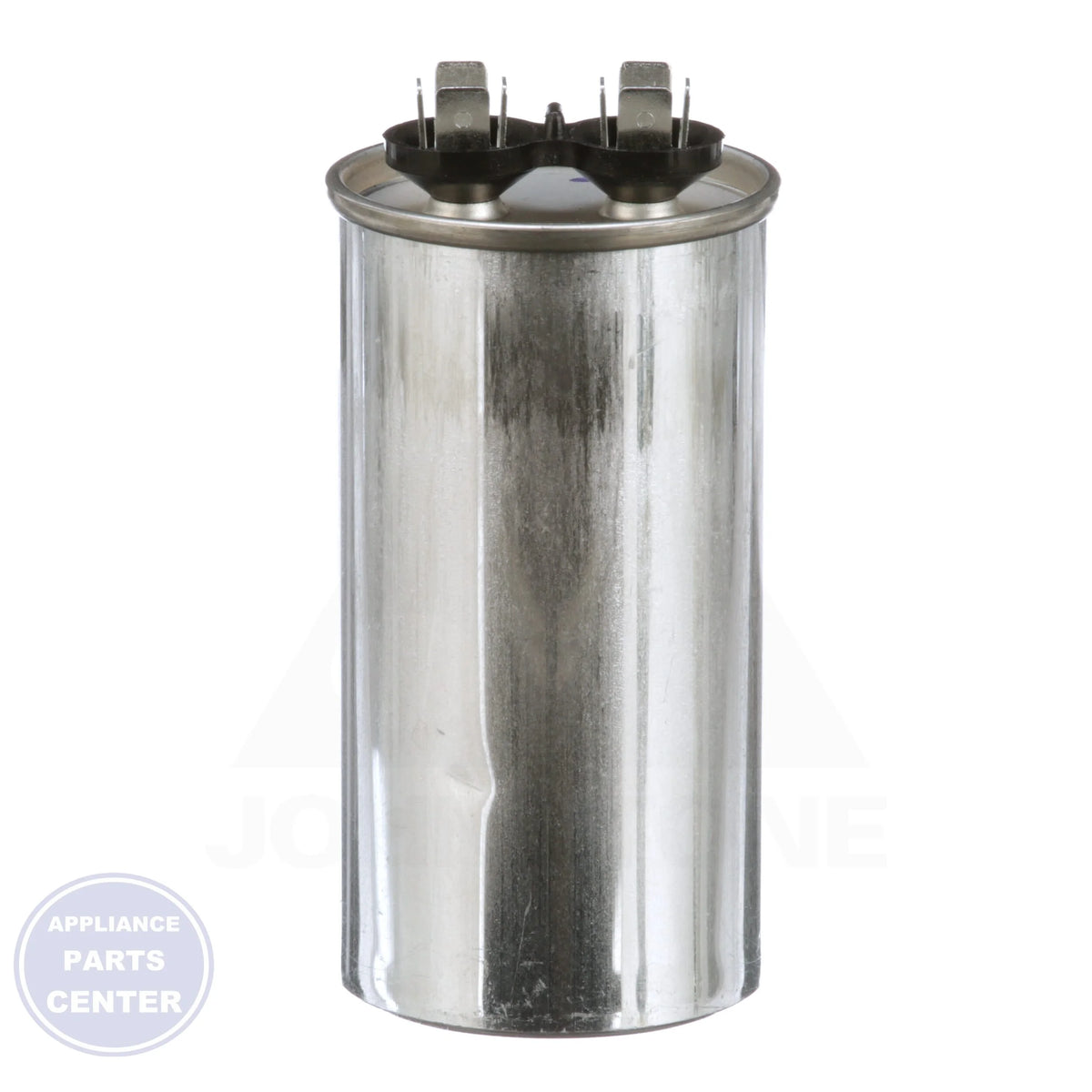 Motor Run Capacitor Round PRCF50A - Side view with 2.00" diameter and 5.25" height
