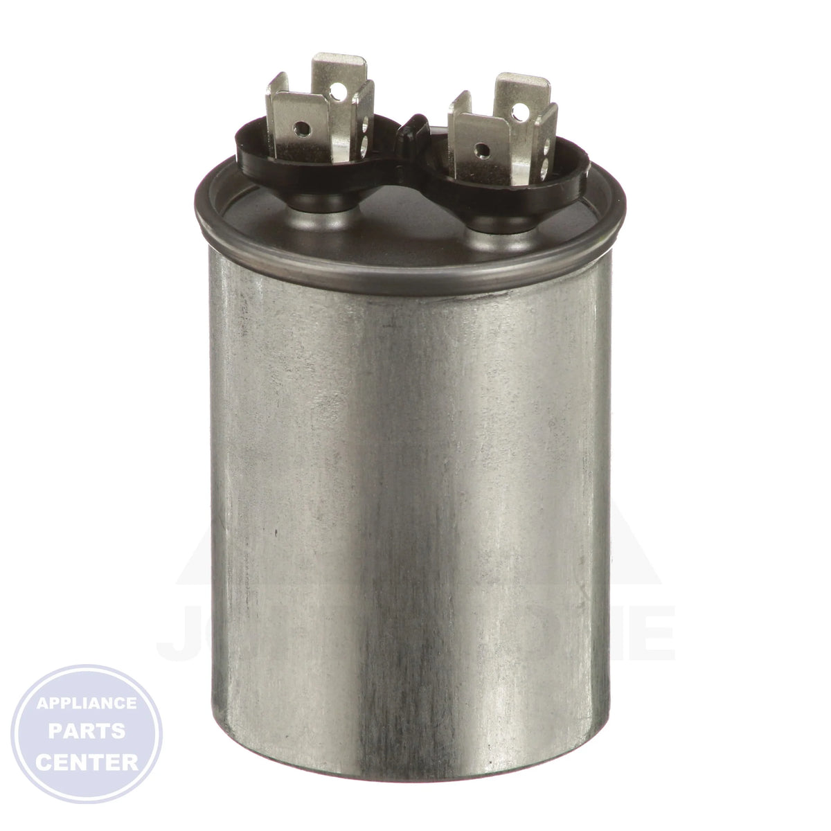 Titan HD Motor Run Capacitor Round PRCF5A - Side view with 1.75'' diameter and 2.25'' height specs
