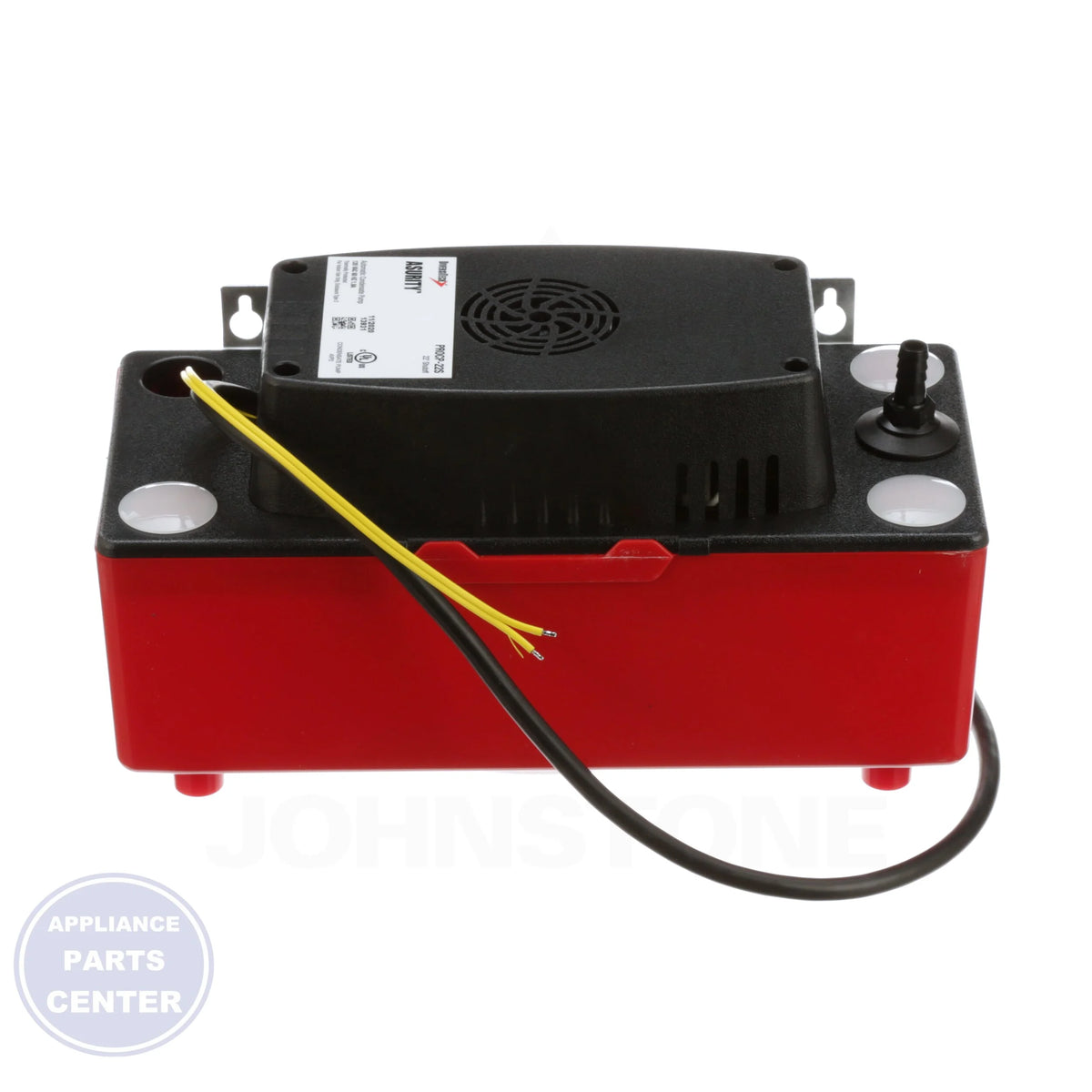 Asurity PROCP-22ST - Detailed view of thermally protected motor and stainless steel shaft