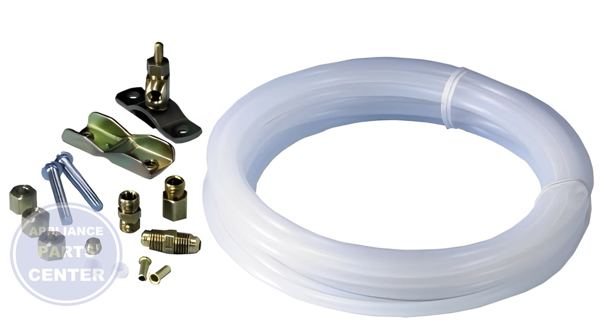 SUPCO Refrigerator Ice Maker Installation Kit PT25 - Installation in [specific model] showing key mounting points