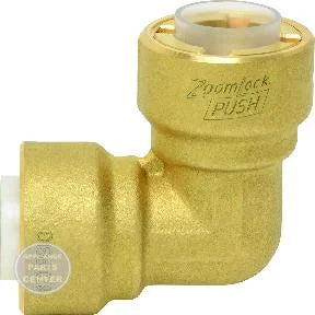 ZOOMLOCK® PUSH to Connect Removeable Refrigerant Fitting PZKPR-90E14 - Main view showing quick installation for HVAC systems