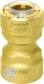 ZOOMLOCK® PUSH to Connect Removeable Refrigerant Fitting PZKPR-C8 - Main view showing leak-free connections for various HVAC/R models