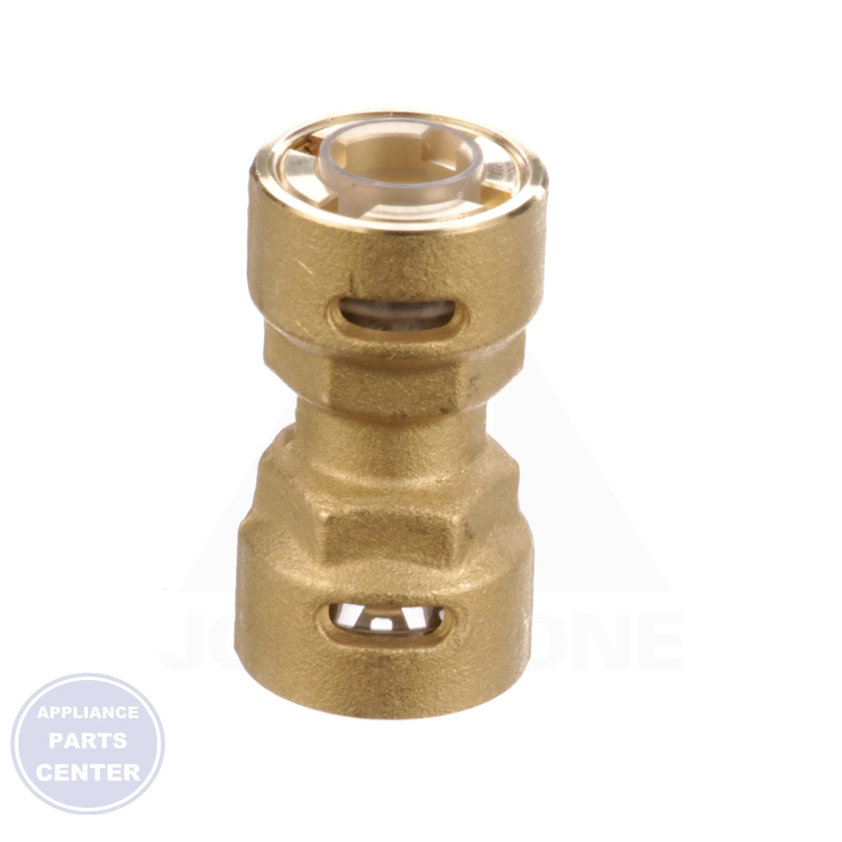 ZOOMLOCK® PUSH to Connect Removeable Refrigerant Fitting PZKPR-C8 - Side view with 1/2" coupling specs