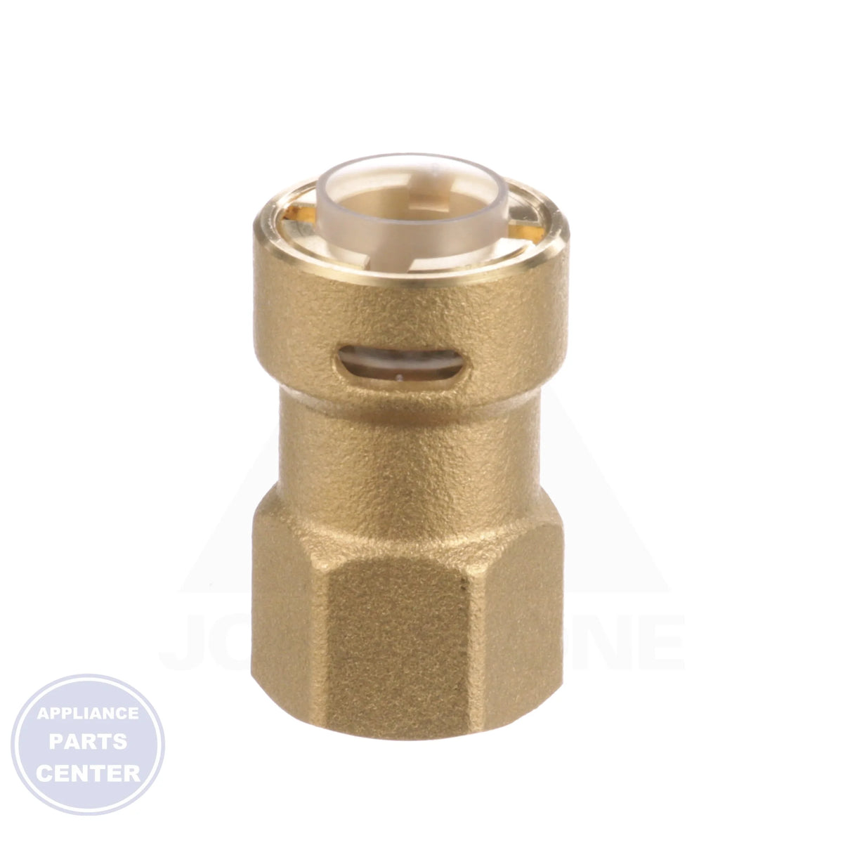 ZOOMLOCK® PUSH to Connect Removeable Refrigerant Fitting PZKPR-F10 - Side view with 5/8" SAE Flare specs