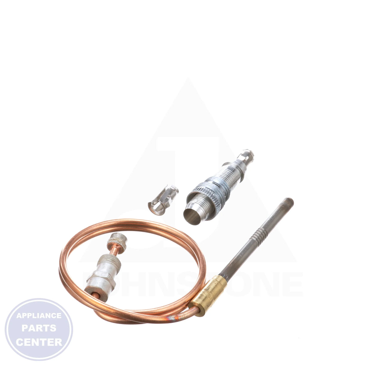 Premium Thermocouple Q340A1066 - Side view with 18" length and male nut connector