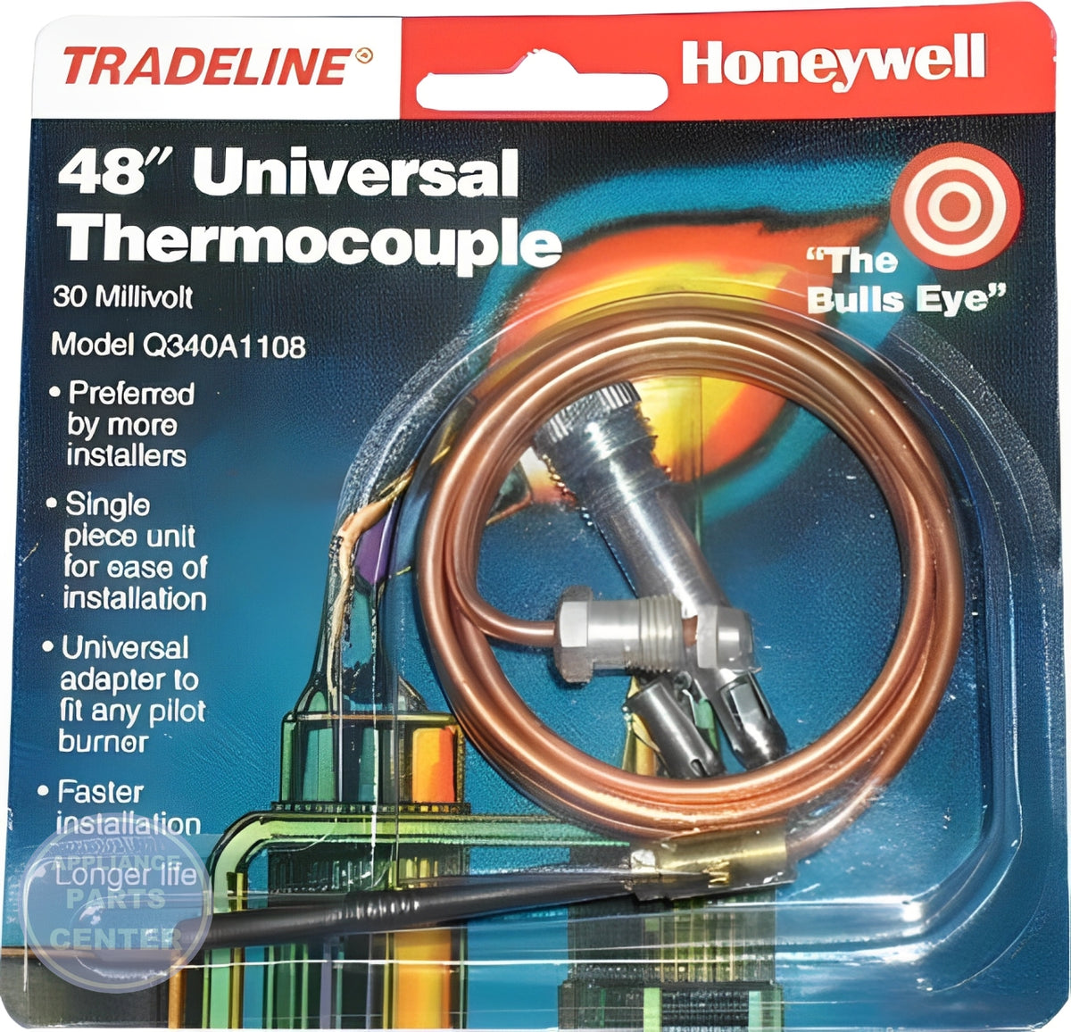 HONEYWELL 30MV THERMOCOUPLE Q340A1108 - Main view showing 48" length for NEU models