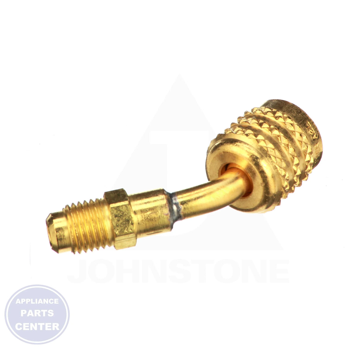 Reverse-Thread Adapter 1/4" QC-A2L-LH45 - Side view with 1/4 inch flare measurements