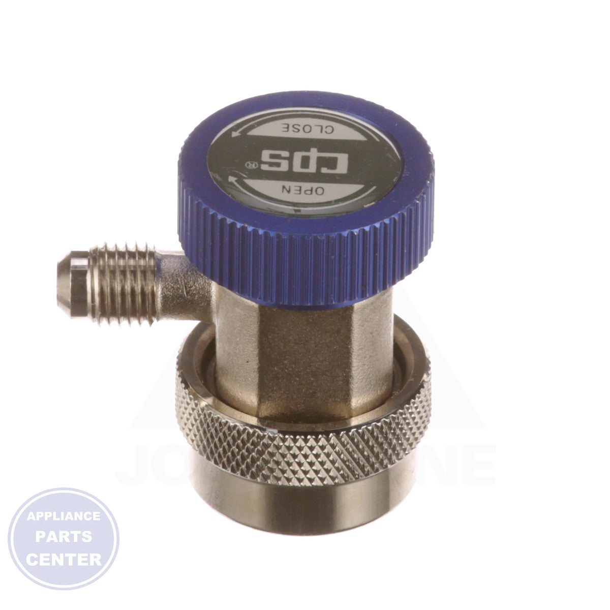 R134A Manual Automotive Coupler QCL14 - Side view with 1/4" LO specs