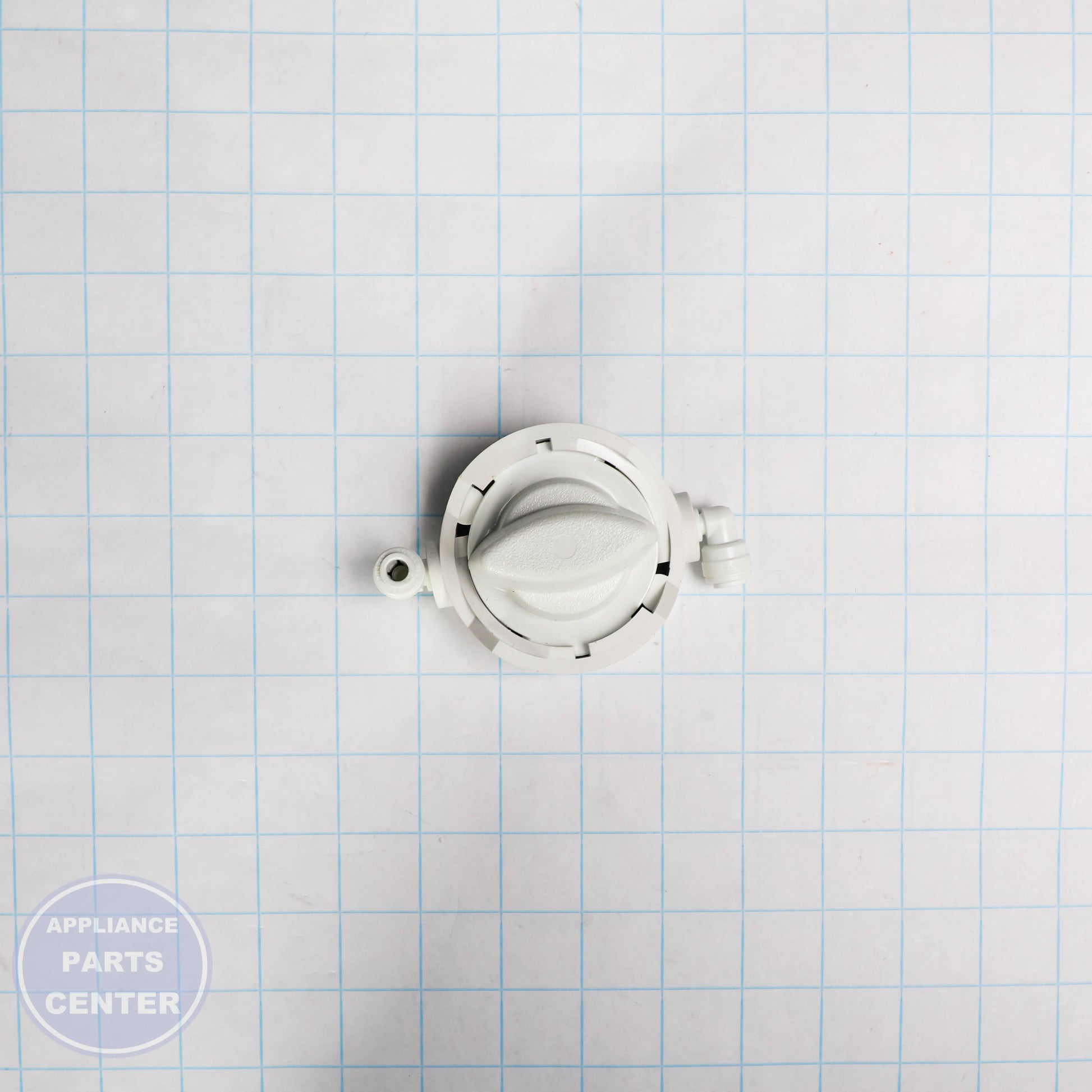 ASSY HEAD BYPASS R0000009 - Detailed view of water flow control mechanism