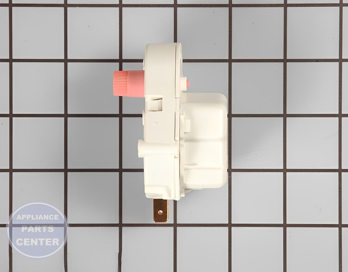 WHIRLPOOL DEFROST TIMER R0131577 - Installation in WPL freezer showing mounting points