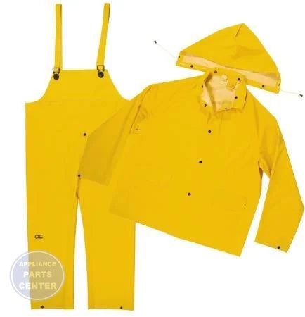 [Brand] 3-Piece PVC Rain Suit R101L - Main view showing full coverage for rainy days