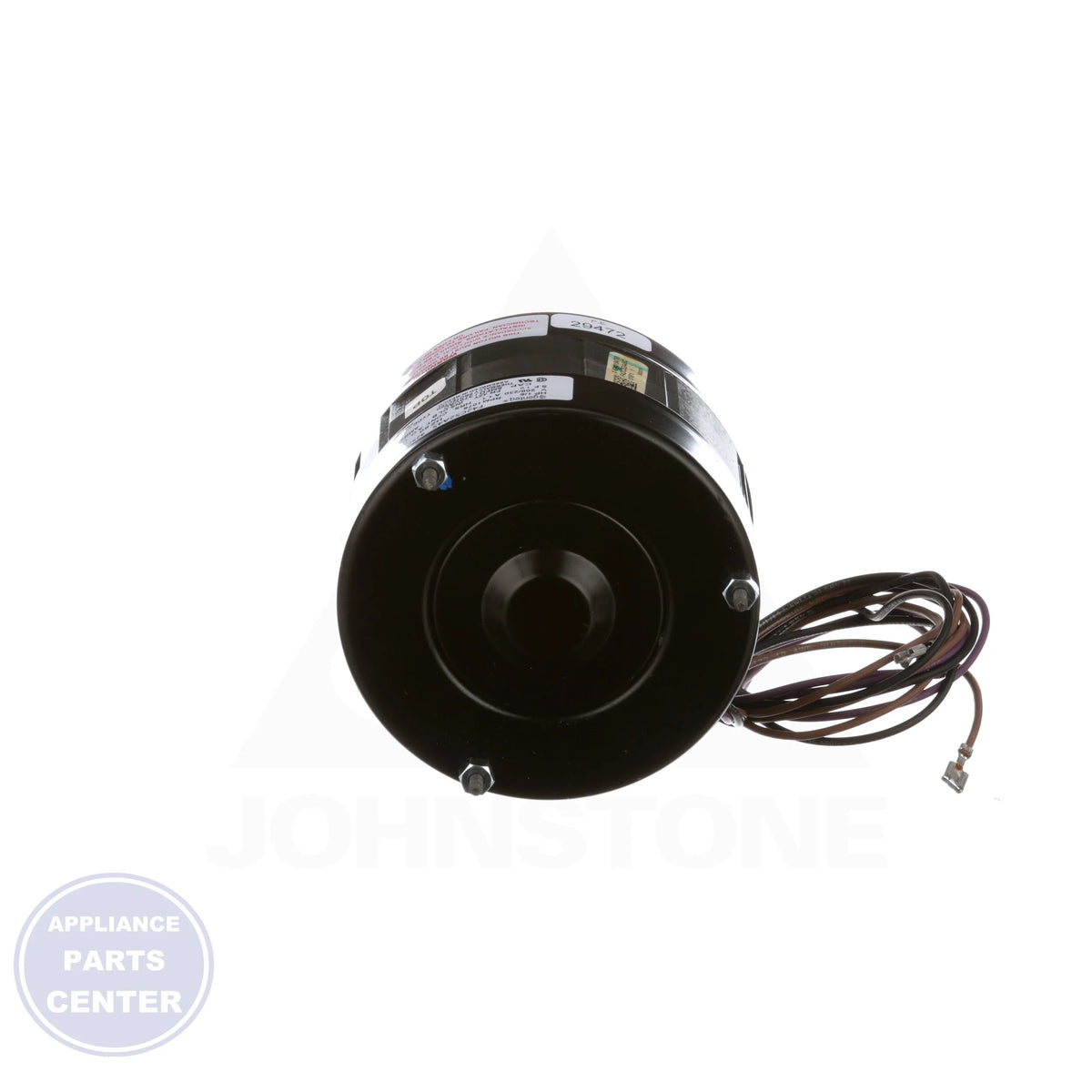 Motor Condenser Fan R107025-01 - Side view with 4.88-inch diameter specs