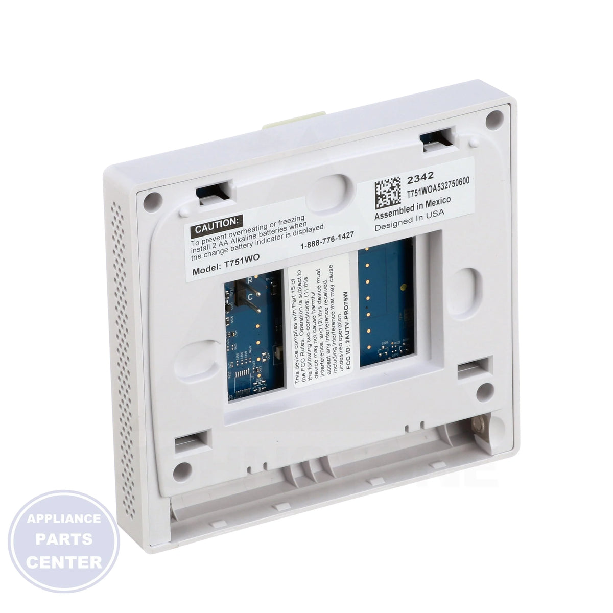Wireless Indoor Remote Sensor R751WO - Side view with wireless functionality and energy-saving feature