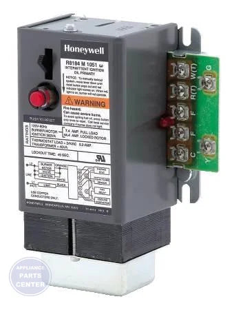 Protectorelay® Oil Burner Control R8184M1051 - Main view showing safety features for various models