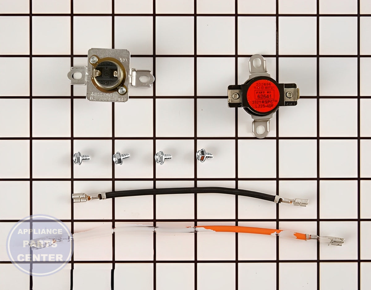 Amana Thermal Fuse R9900489 - Main view showing overheating protection for Amana, Whirlpool, and Speed Queen Dryers