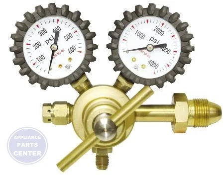 [Brand] RHP400 Nitrogen Regulator - Main view showing forged brass body for H28-049 model