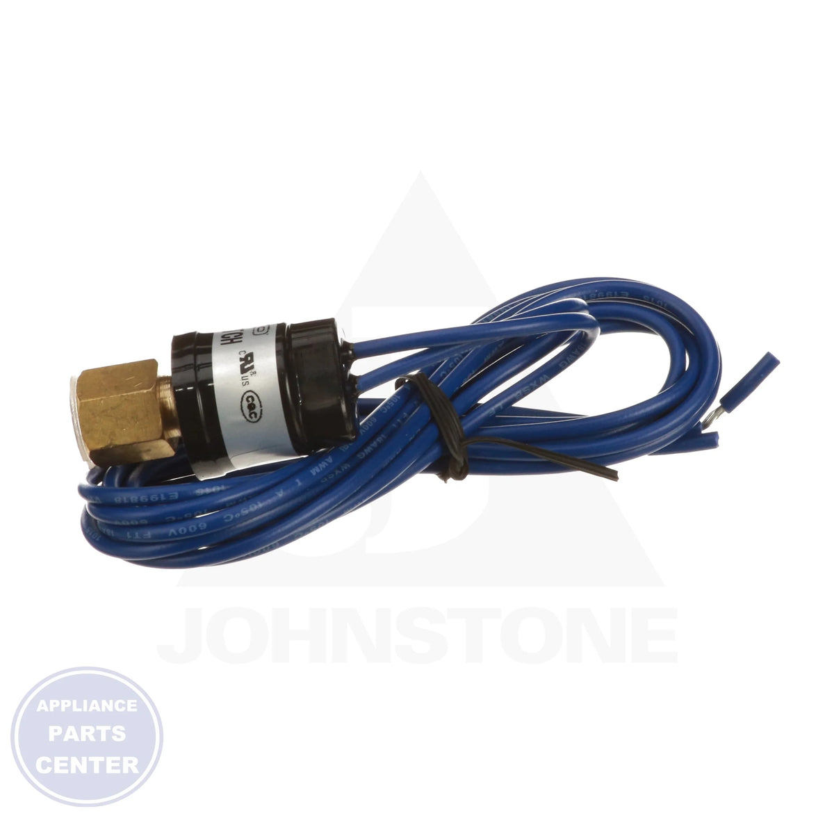 High Pressure Switch RHS-600475 - Side view with precise measurements and specs