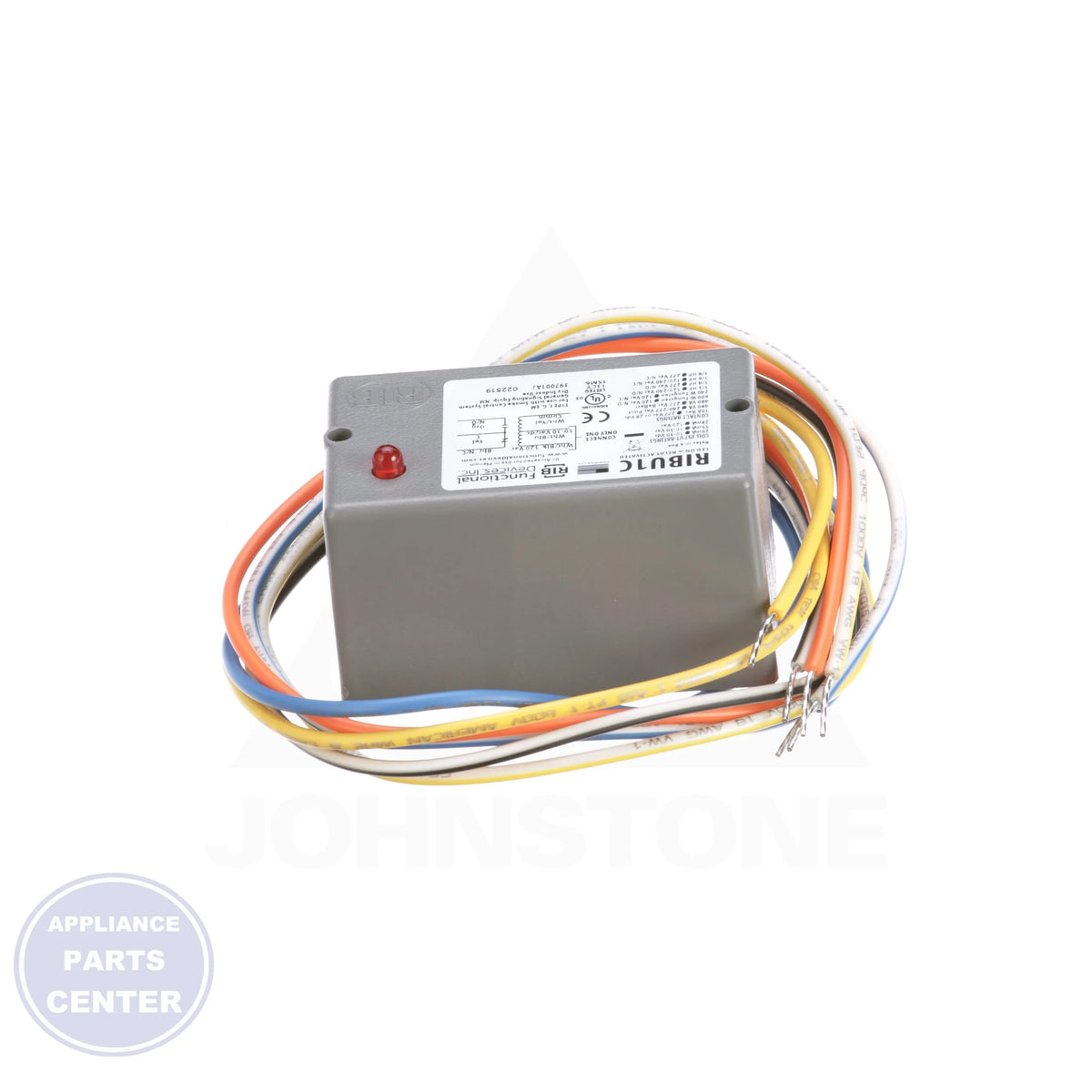 Enclosed Pilot Relay RIBU1C - Side view with 16" wire length