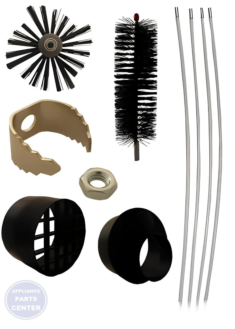 SUPCO 12 FT DRYER VENT CLEANING KIT RLE202 - Main view showing flexible brush for various dryer models