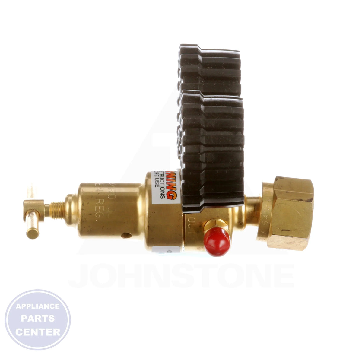 Oxygen Regulator RO100 - Detailed view of forged brass pressure adjusting screw