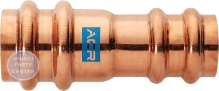 Streamline® ACR Press Copper Fittings Reducing Coupling RP01035 - Main view showing innovative T.R.A.P. Technology for various tool compatibility