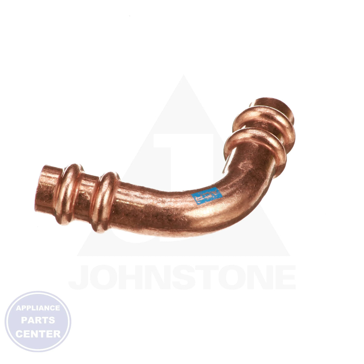 Streamline® ACR Press Copper Fittings 90 Degree Elbow RP02716 - Side view with 3/8" elbow dimensions