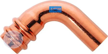 Streamline® ACR Press Copper Fittings 90 Degree Street Elbow RP02809 - Main view showing dual-seal ring design for refrigerant applications